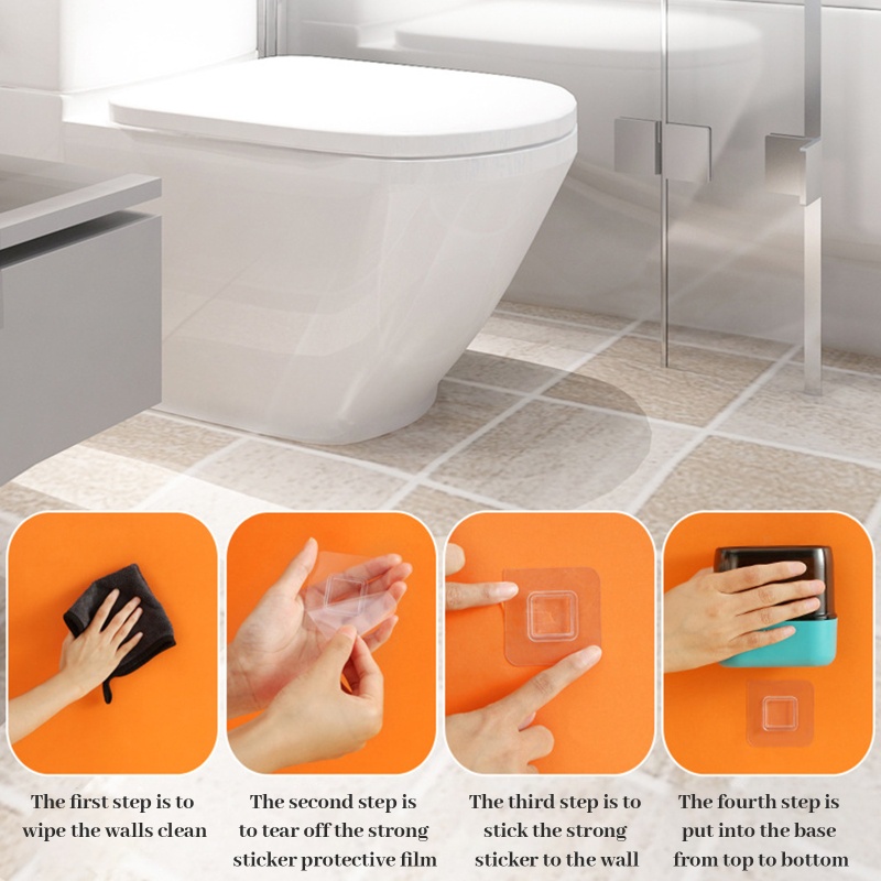 Bàn Chải Vệ Sinh Toilet Bằng Silicone Với Tay Cầm Dài Và Giá Đỡ Tiện Dụng