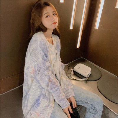 Áo len oversize jennie blackpink colorful sweater kint coat Cardigans