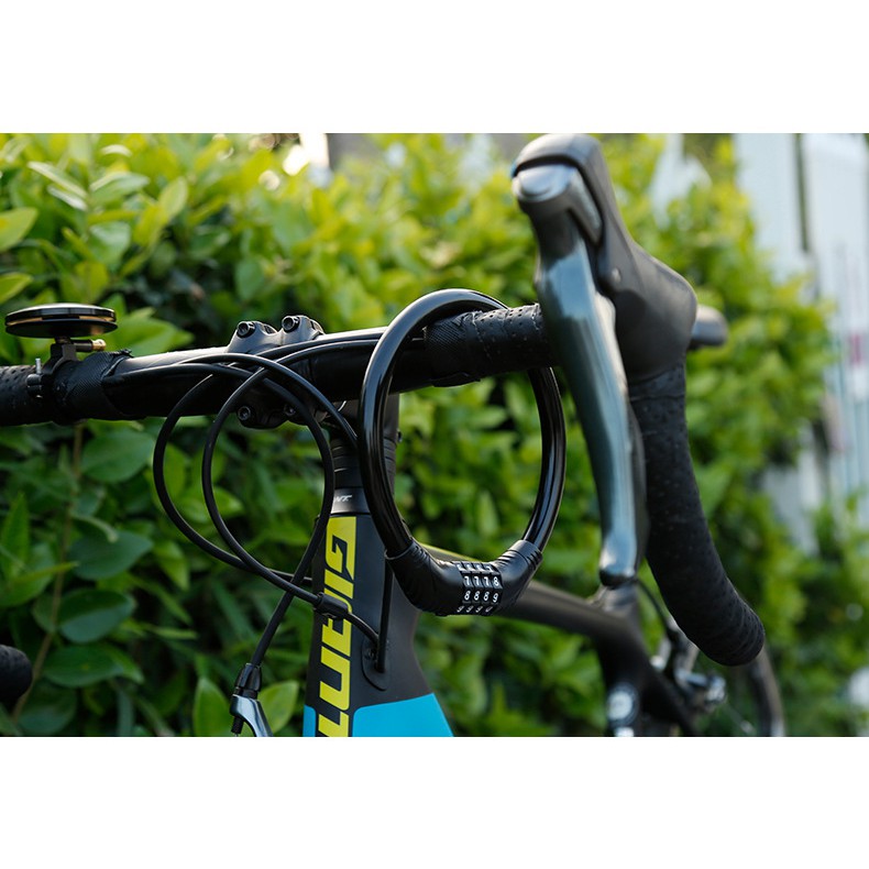 Khóa Xe Đạp,  Xe Máy 4 Số Chống Trộm Bọc Cáp