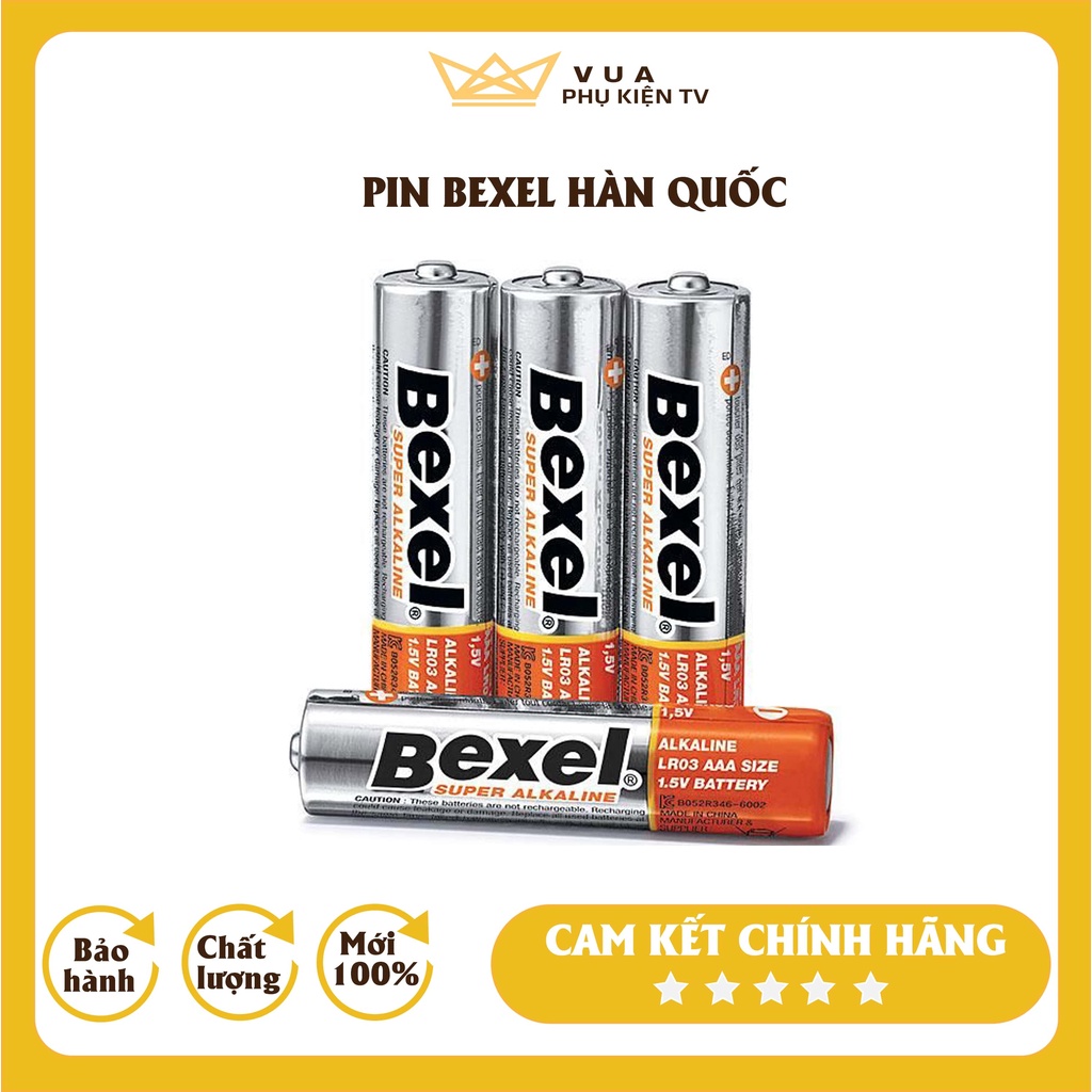 [PIN HÀN QUỐC - SIÊU BỀN] Pin AA và AAA Bexel sản xuất tại Hàn Quốc - Pin đồng hồ - Pin điều khiển T