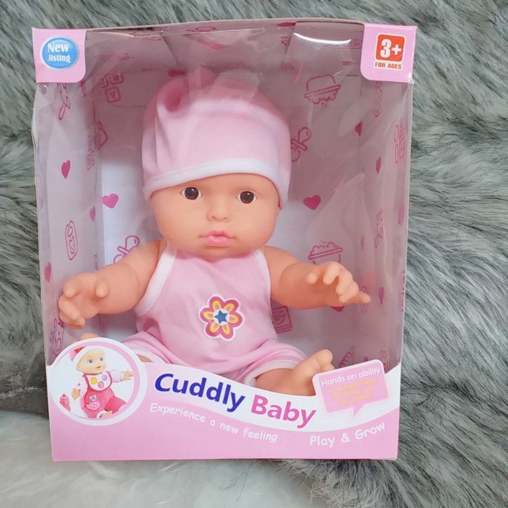 Búp Bê Nhựa Tái Sinh 25 cm  mắt 3D  - Cute baby dolls  10 inch doll