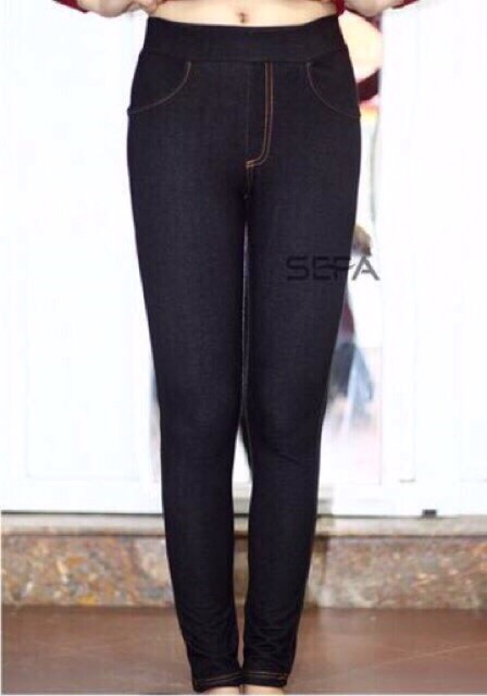 BIG SIZE LEGGING GIẢ JEAN'S ( 65kg -&gt; 75kg)