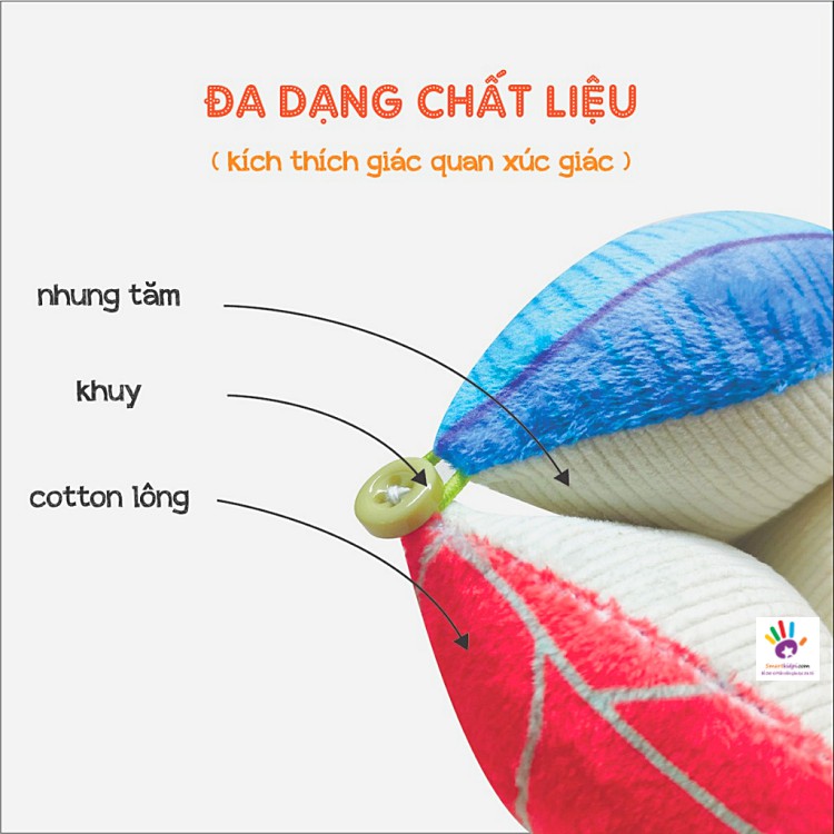 [TẶNG QUÀ] Bóng vải, bóng múi Montessori luyện vận động cho bé sơ sinh 0+ hàng gia công bằng tay