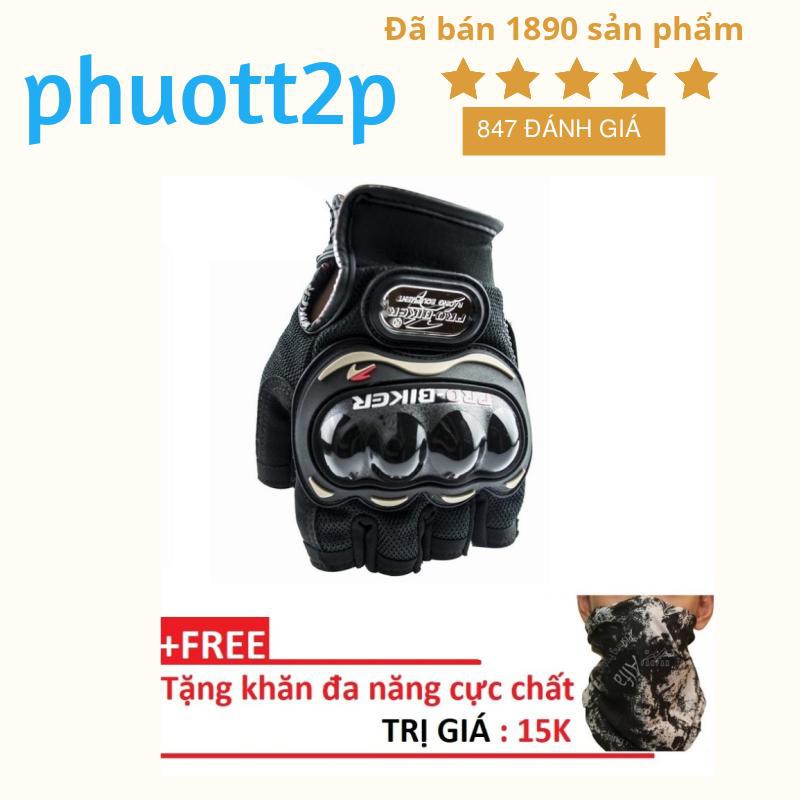 Găng tay probiker cụt ngón giá rẻ