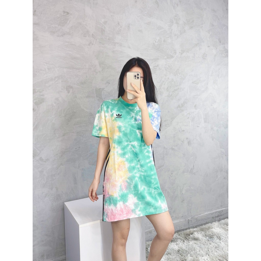 (HÀNG XUẤT XỊN) Váy / Đầm das 1811 LOCK UP DRESS TYE DYE Made in Cambodia full tag code  SIZE XS S M