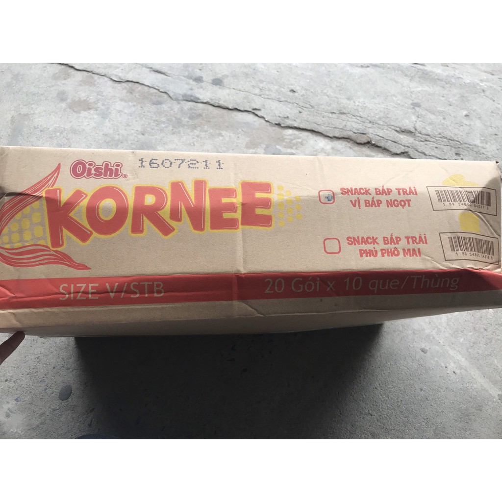 Bánh KORNEE snack bắp trái vị bắp ngọt 80g (8gx10 que)