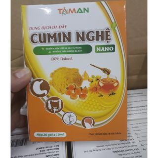 Dung dịch dạ dày cumin nghệ nano hộp 20 gói