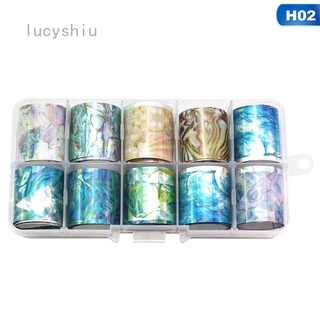 Hộp 10 cuộn miếng dán trang trí móng tay xinh xắn