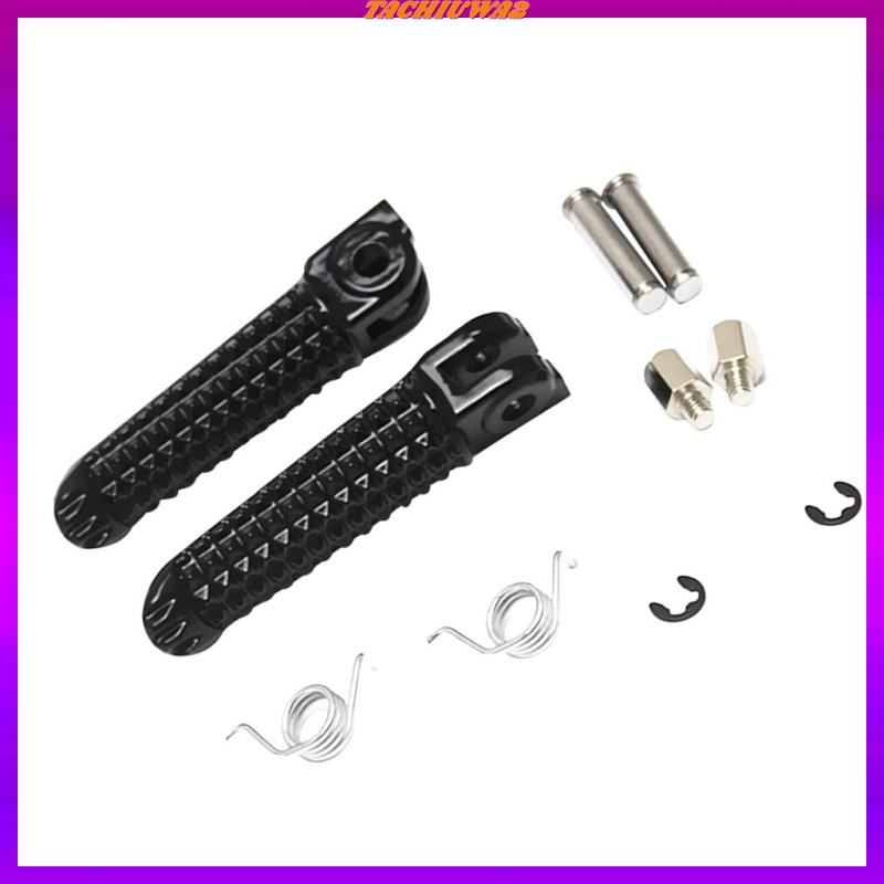 Set 2 Gác Chân Trước Và Sau Màu Đen Cho Yamaha YZF R1 R6 R6S