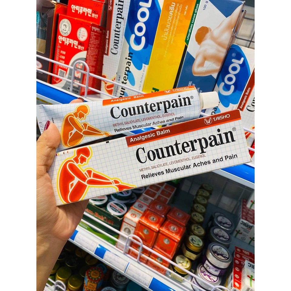 [Vừa HOT Vừa XỊN] Dầu xoa bóp Counterpain ĐỎ Thái Lan 120gr