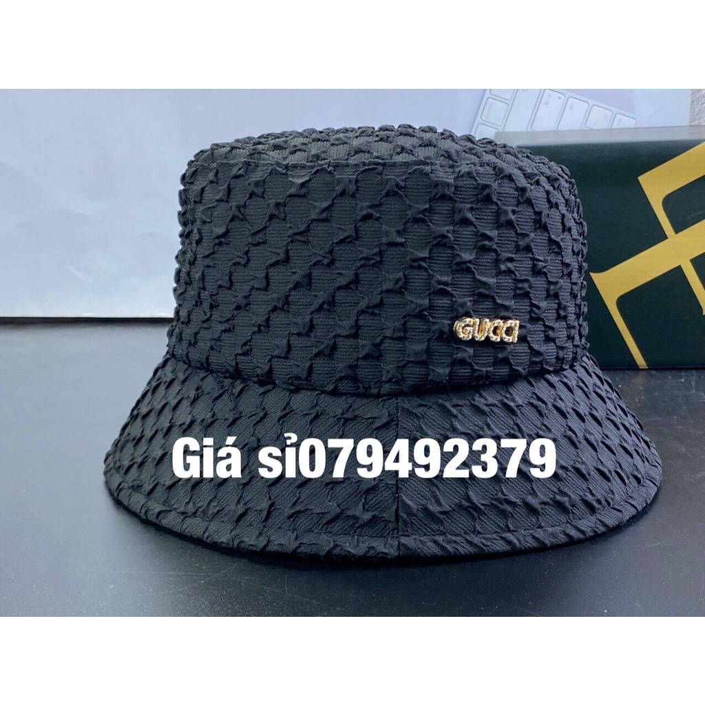 Mũ bucket hàn quốc cho nữ - Nón bo vành sốp gắn chữ sắc GC siêu dễ thương (Cap-Nón(Most))