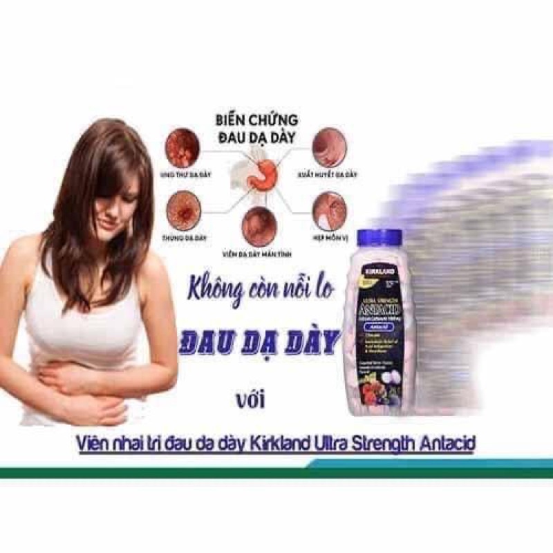 KẸO NGẬM ĐẦY HƠI KHÓ TIÊU 𝗞𝗜𝗥𝗞𝗟𝗔𝗡𝗗 𝗔𝗡𝗧𝗔𝗖𝗜𝗗 𝗨𝗟𝗧𝗥𝗔 𝗦𝗧𝗥𝗘𝗡𝗚𝗧𝗛 𝟭𝟬𝟬𝟬 (Mỹ)