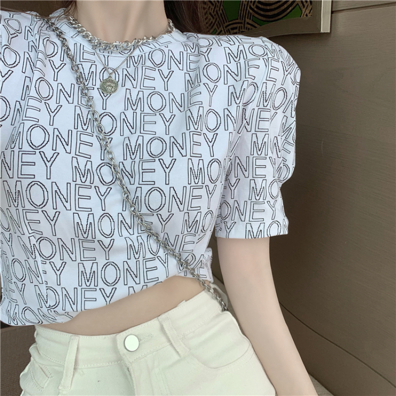 Áo thun tay ngắn cổ tròn thời trang cho nữ