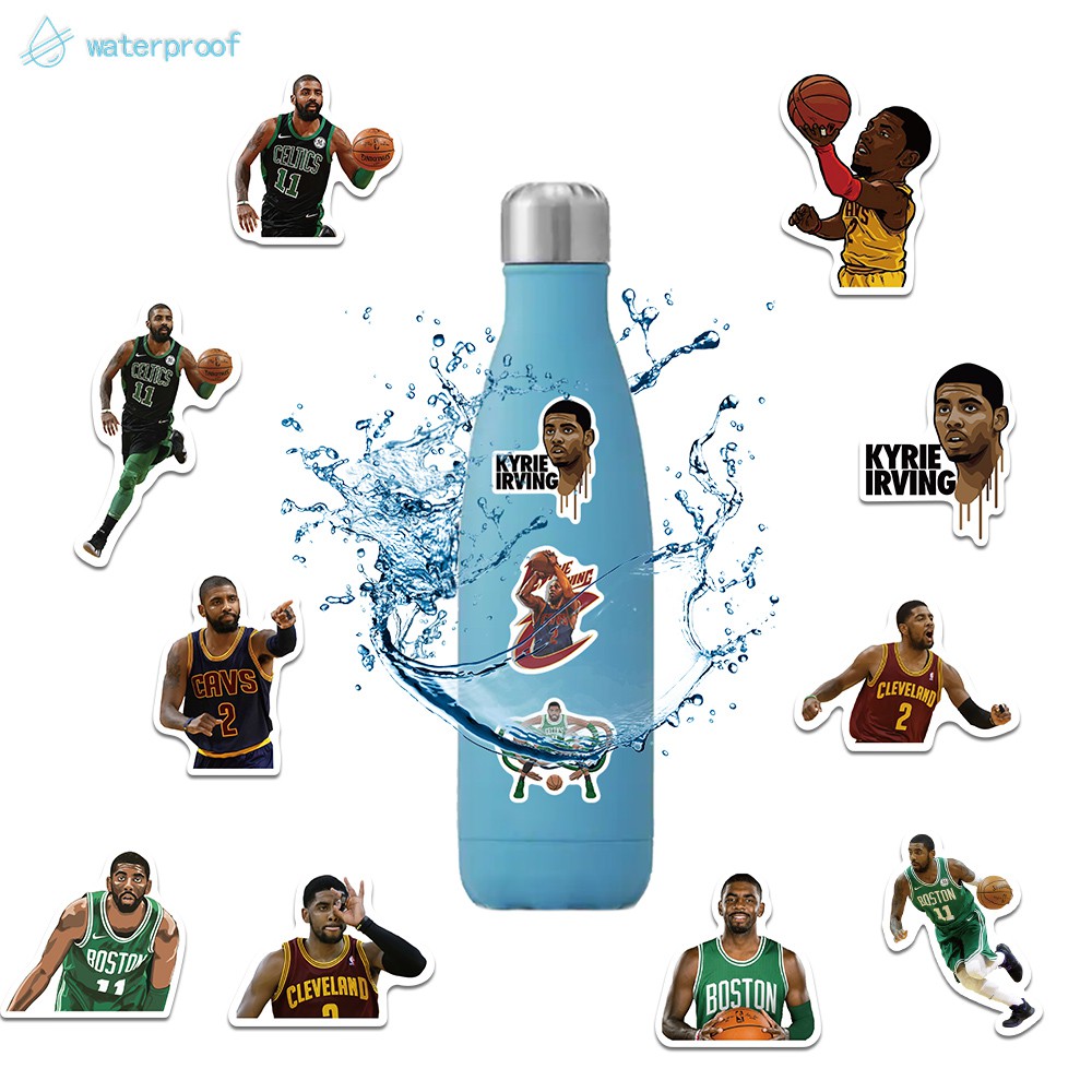 Bộ 50 Sticker Bóng Rổ NBA In Hình Kobe Curry James Kyrie Durant Decal Bóng Rổ Dán Điện Thoại Laptop Xe Mũ Bảo Hiểm