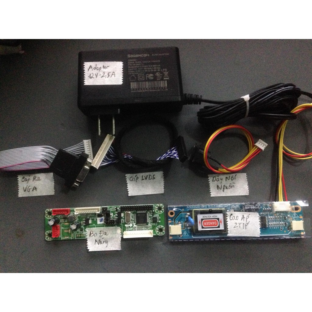 Trọn bộ bo đa năng cắm màn LCD 2 típ 1920x1080