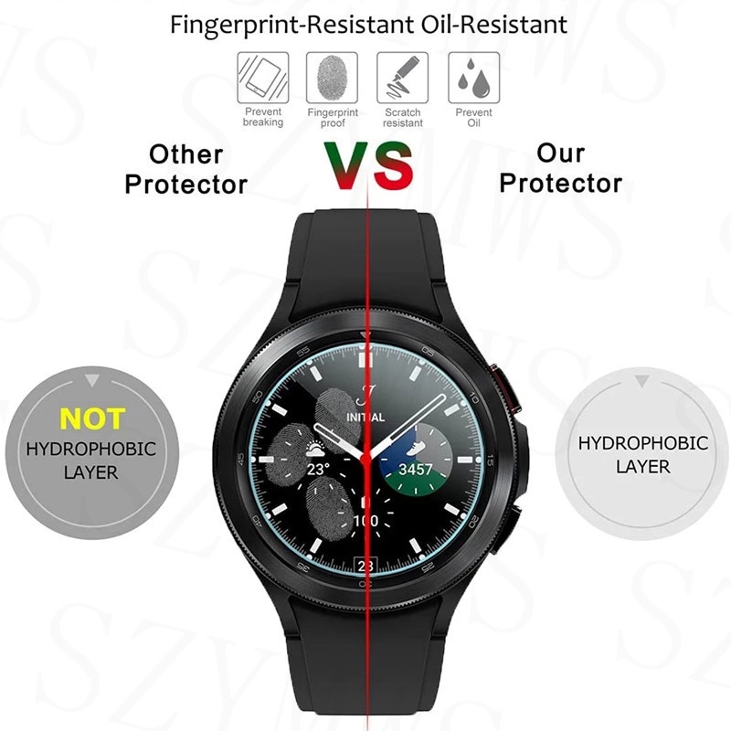 Bộ 3 Kính Cường Lực Cho Đồng Hồ Thông Minh Samsung Galaxy Watch 6 / 6 Classic 5 / 5 Pro / 4 / 4 Classic / 3 40mm 44mm 42mm 46mm 45mm