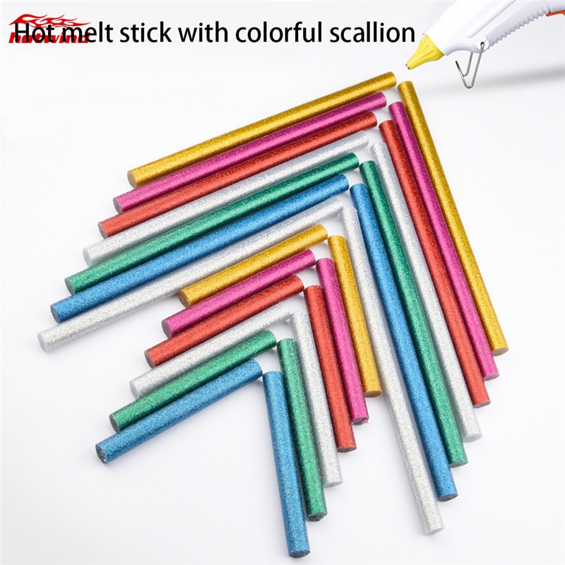 Set 10 Cây Keo Nến Màu 11mm
