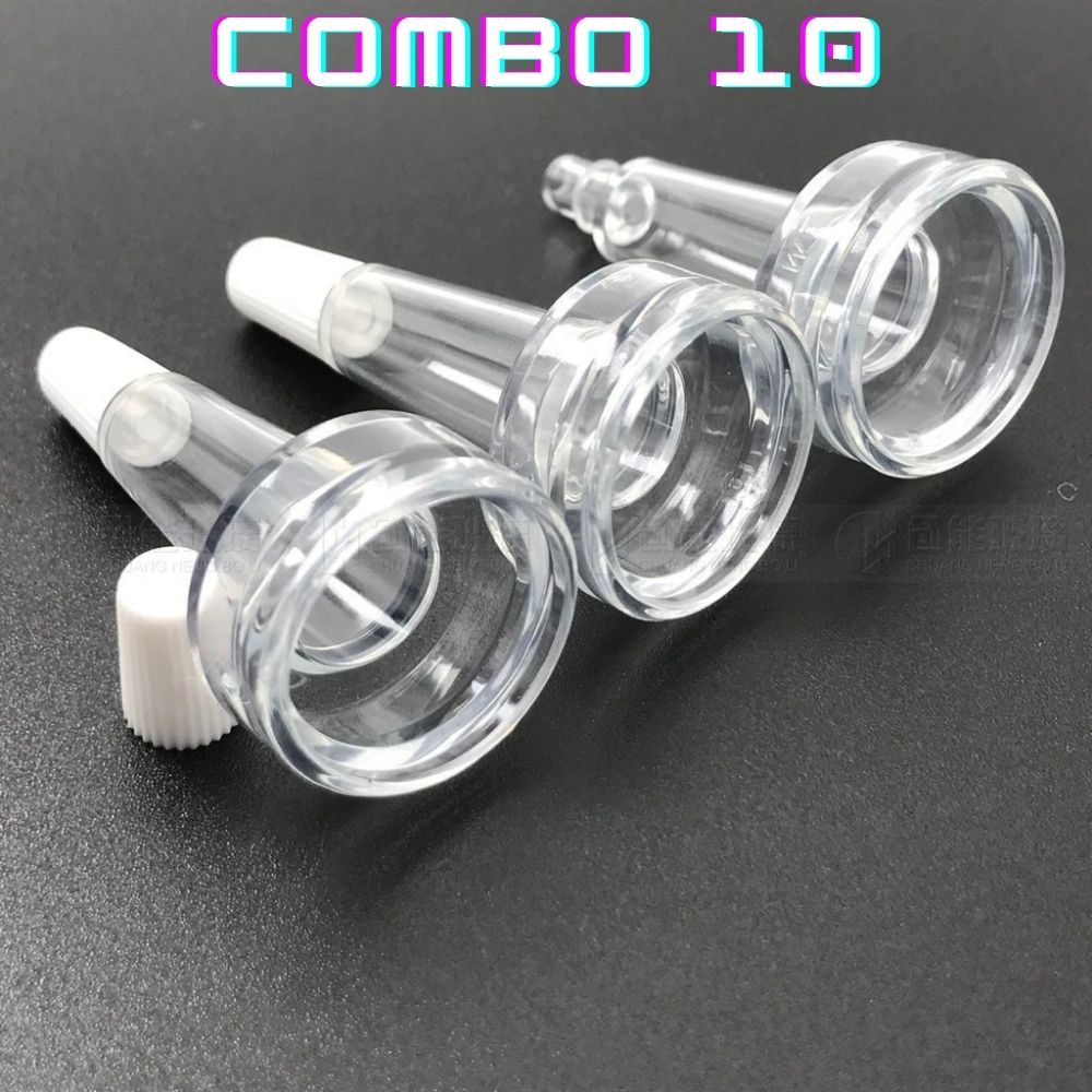Nút Chiết Tế Bào Gốc Combo 10 Đầu Chiết Bóp Serum Nhỏ Giọt Dụng Cụ Đầu Chiết Tinh Chất lọ 5ml 10ml 15ml 20ml cho spa