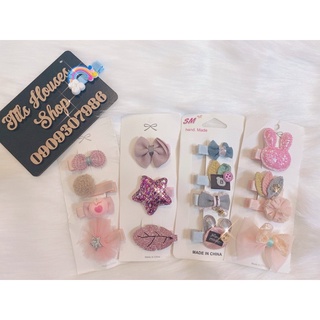 SET 4 KẸP TÓC ĐÁNG YÊU STYLE HÀN CHO BÉ