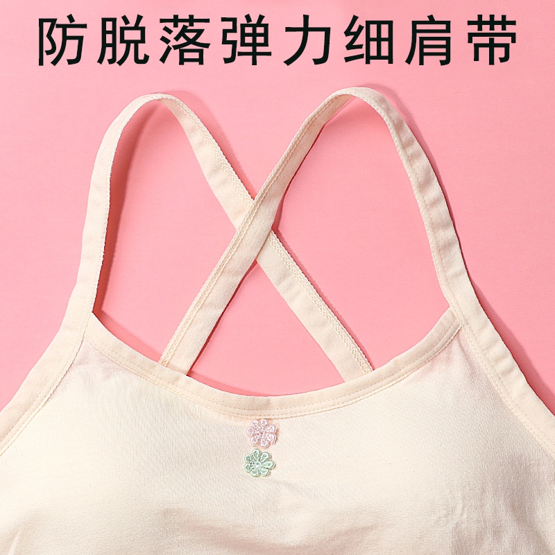 Áo lót vải cotton Không Gọng Có Đệm Ngực Dành Cho Nữ