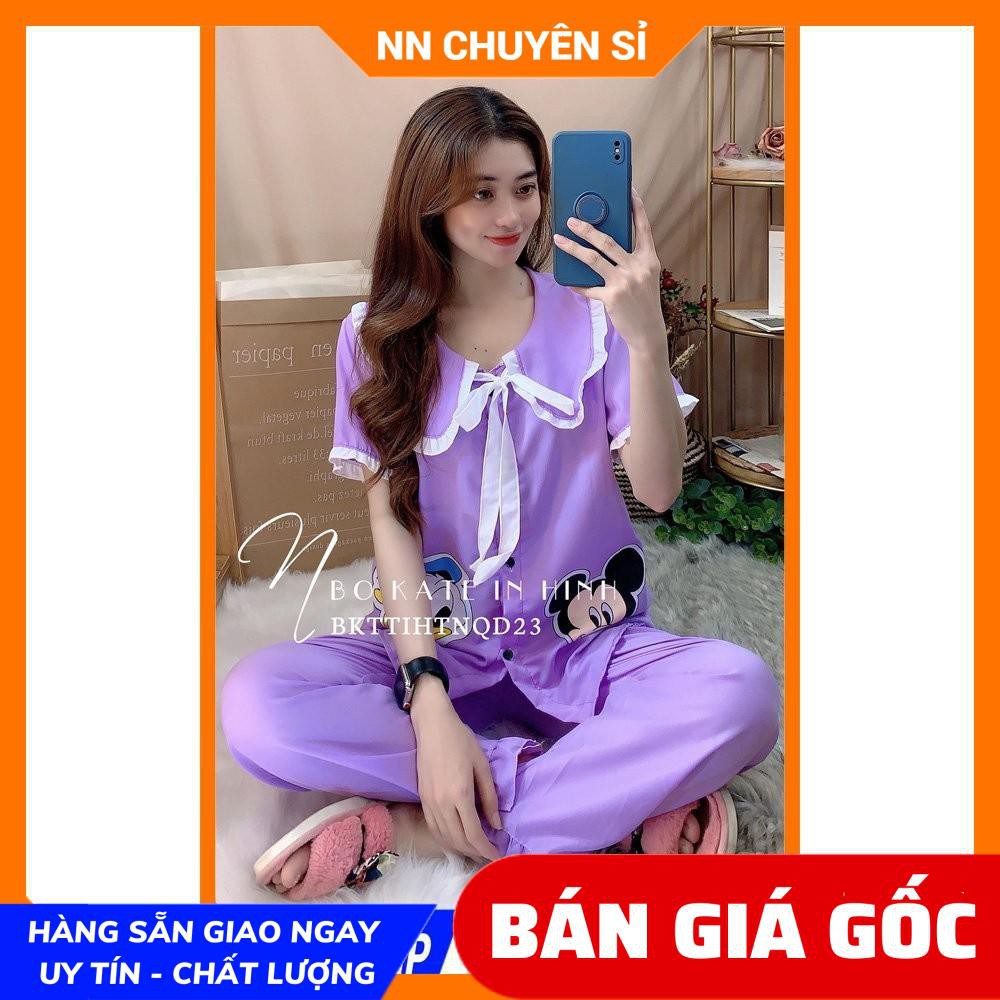 Đồ bộ nữ mặc nhà chất kate mềm mịn in hình hoạt hình dễ thương DBKIHTN tổng hợp