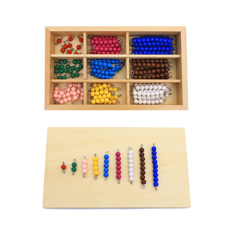Đồ chơi trẻ em Montessori Checker đầy màu sắc Board Hạt Đồ chơi toán học Giáo dục mầm non Đào tạo mầm non Đồ chơi học tập