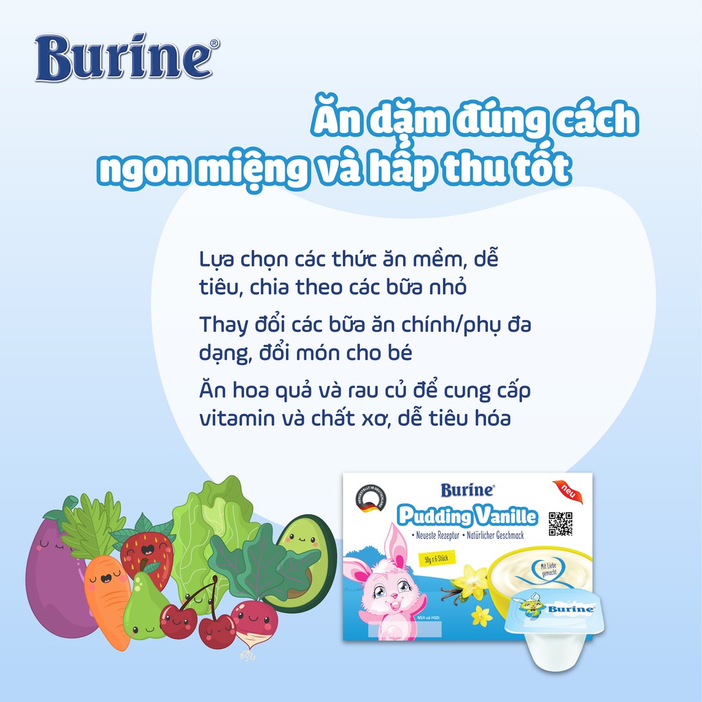 Cháo Sữa Ăn Dặm Burine Vị Bích Quy Bổ Sung Năng Lượng Và Vitamin Dành Cho Trẻ Từ 6 Tháng Tuổi