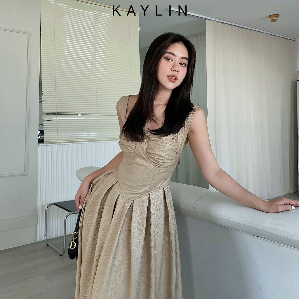 Đầm nhúng ngực xếp ly N1778 - KAYLIN