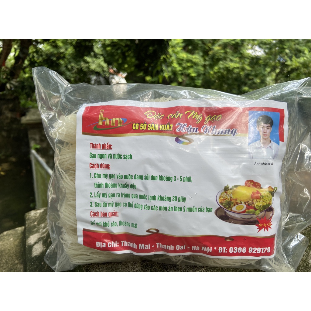 MỲ GẠO NẮM KHÔ HẬU NHUNG 800G