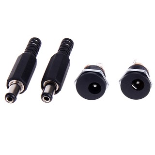 Bộ 10 cặp giác cắm đực và cái kích thước 2.1 X 5.5mm 12V 3A kết nối nguồn điện một chiều