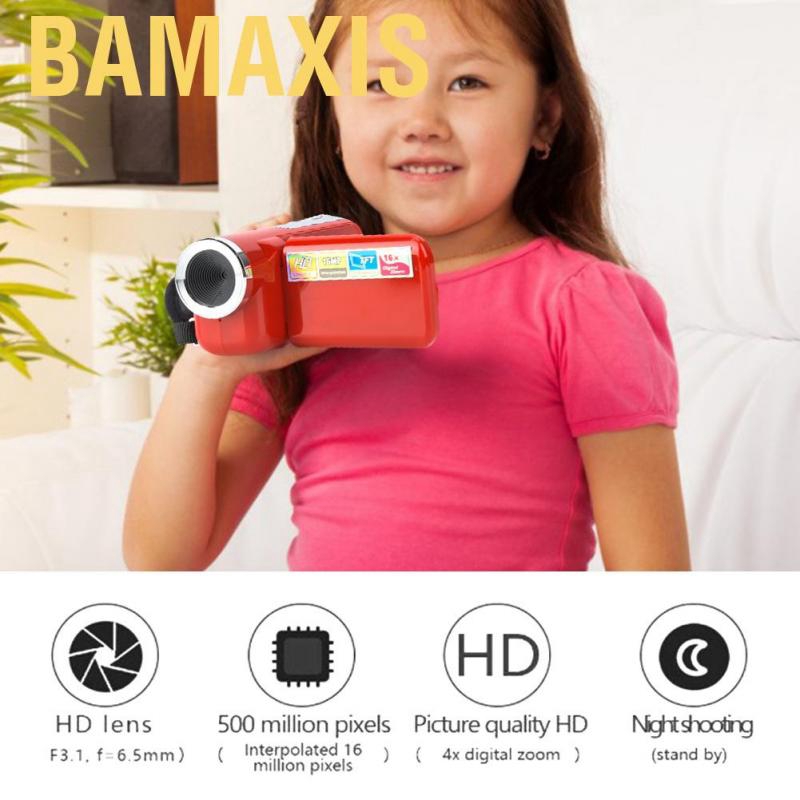 Bamaxis Portable Children Kids 16X HD Digital Video Camera Camcorder with TFT LCD Sceen