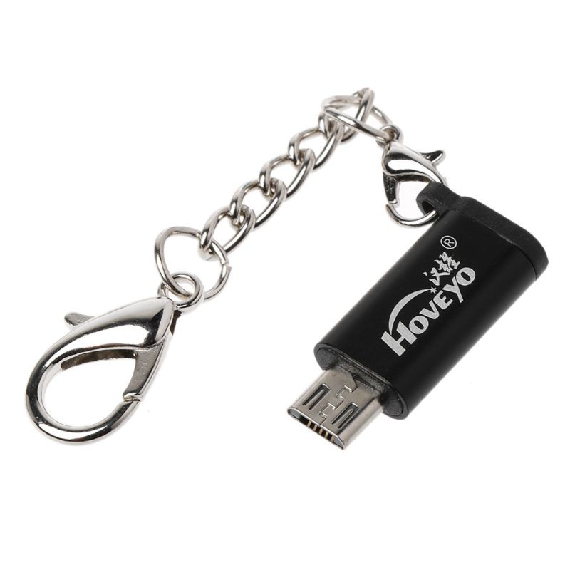 Đầu chuyển đổi USB Type C sang Micro USb có móc khóa tiện dụng cho Samsung Android Xiaomi