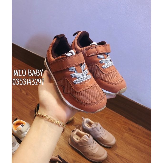 Giày thể thao quai dán •H•M• nhiều màu bé trai bé gái du xịn