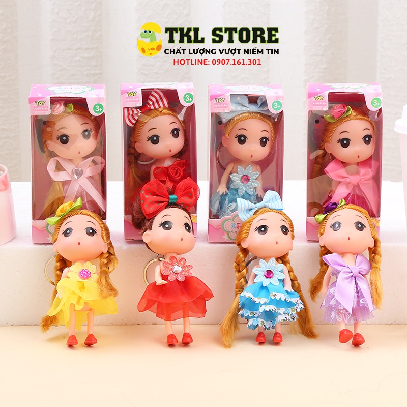 Đồ chơi búp bê cho bé, búp bê Chibi dễ thương dành cho các bé gái 12cm-18cm - TKL strore