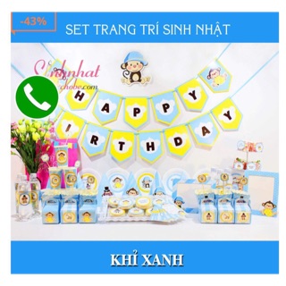 Set trang trí bàn tiệc sinh nhật cho bé
