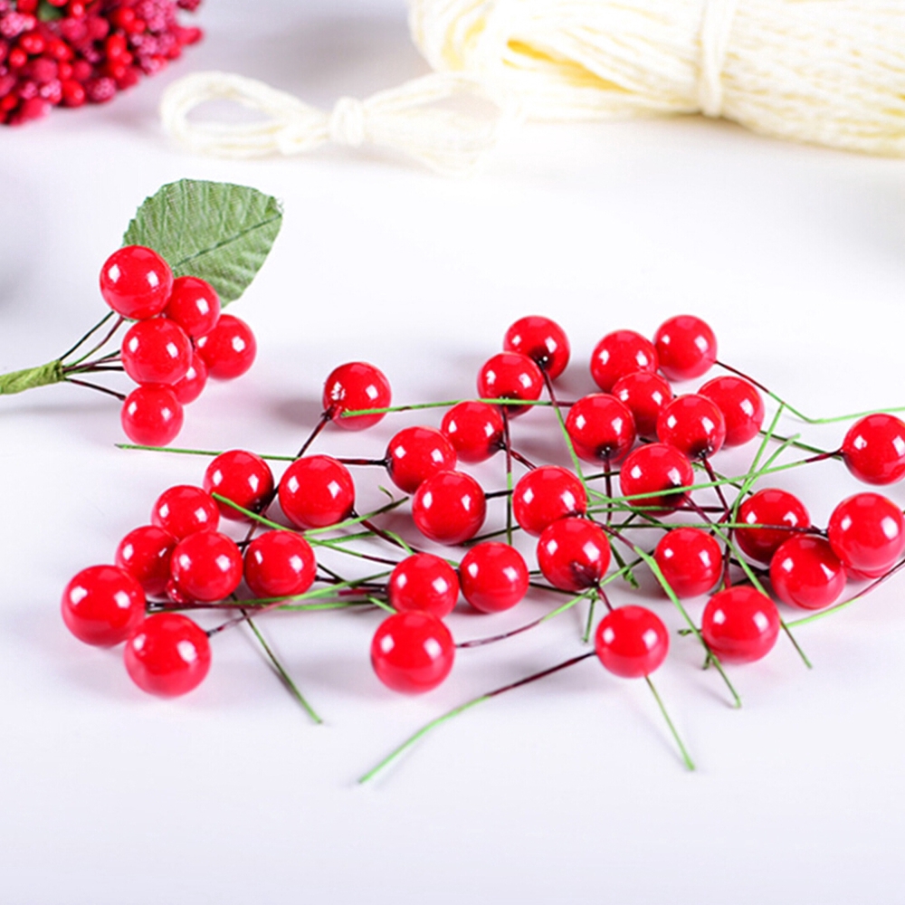 Set 100 chùm quả cherry xốp trang trí tiệc