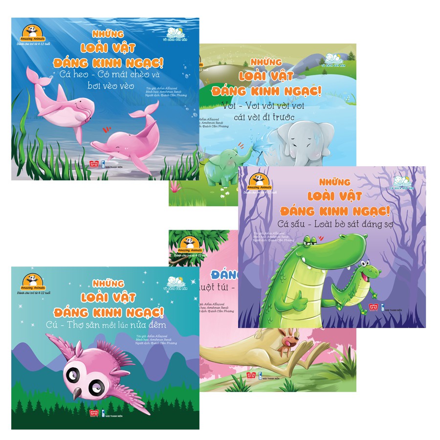 Sách - Combo 5 cuốn những loài vật đáng kinh ngạc combo2