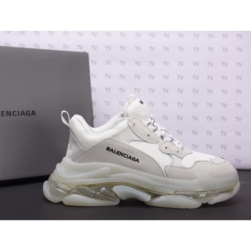 [ẢNH, VIDEO THẬT+TẶNG TẤT] Balenciagaa Triple's White đế khí