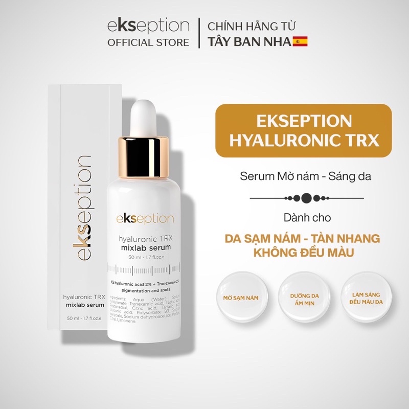 ✅ Chính hãng có tem ✅ Serum mờ thâm sáng da Ekseption Hyaluronic Niacin 50ml