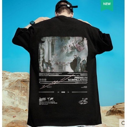 Áo Thun Tay Ngắn Cổ Tròn Dáng Rộng In Chữ Thời Trang Mùa Hè Cho Nam Size M-8XL