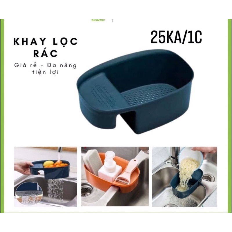 Khay Lọc Rác Kèm Để Đồ Đa Năng