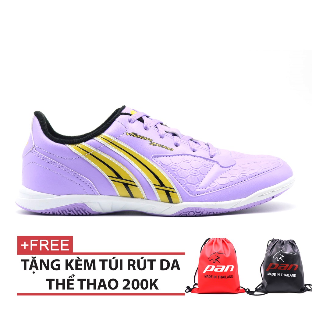 Giày đá banh Pan đế bằng Vigor zero S tím