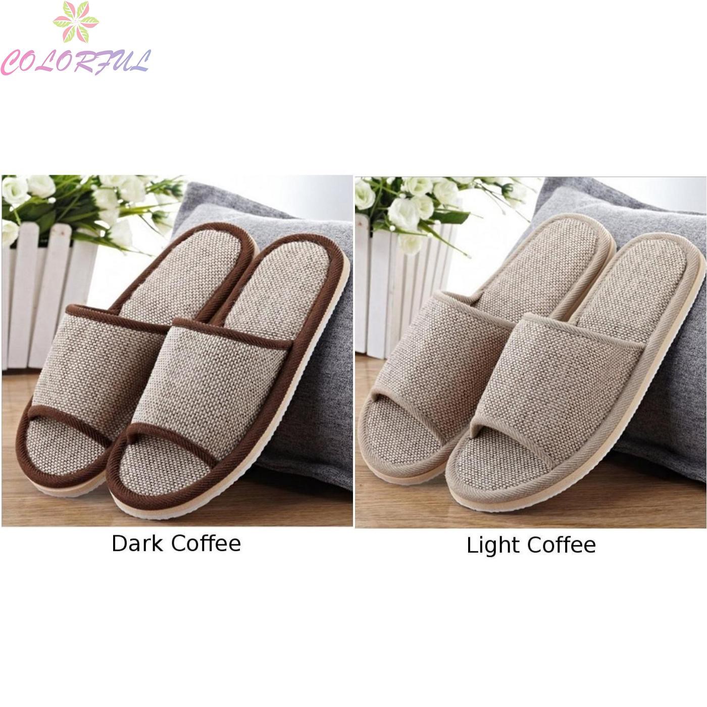 Womens Slipper Indoor Comfortable Slippers Flat Flats Open Toe Low Heel Couples Ladies Sandals Comfort Slipper