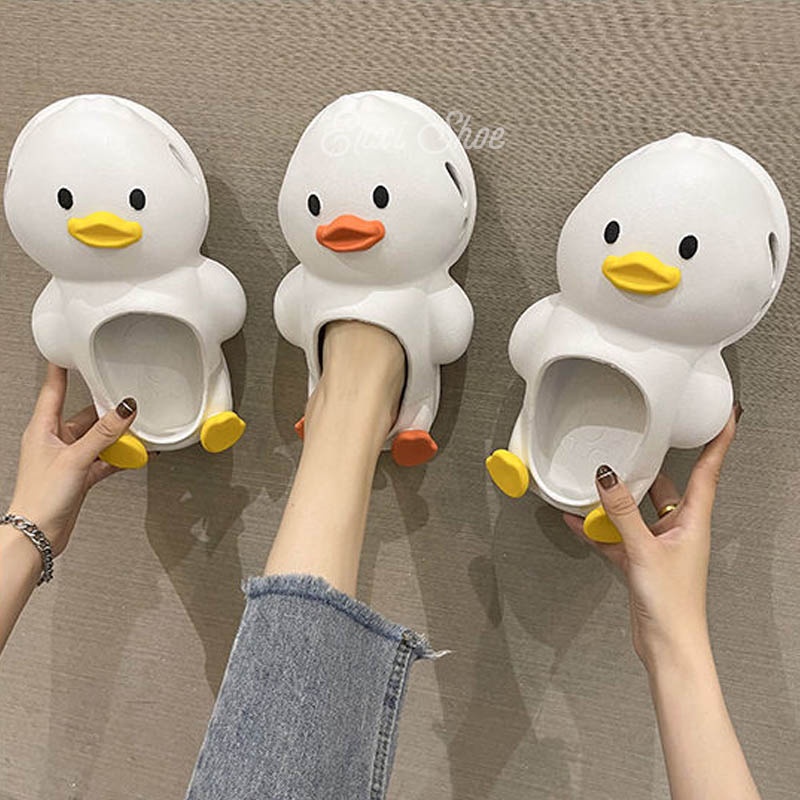 Dép Quai Ngang Hình Vịt Hoạt Hình Dễ Thương Cho Nữ dép vịt