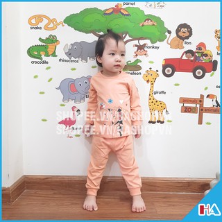 !!xả hàng giá sốc!! bộ quần áo dài tay lullaby cotton, bộ lullaby cho bé trai, bé gái từ