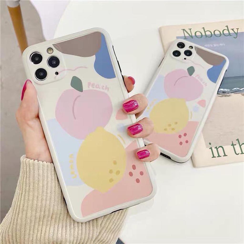 Ốp Lưng Iphone Cao Cấp Full Viền Peach Lemon Dành Cho Tất Cả Dòng Iphone từ 6 đến 11promax | BigBuy360 - bigbuy360.vn