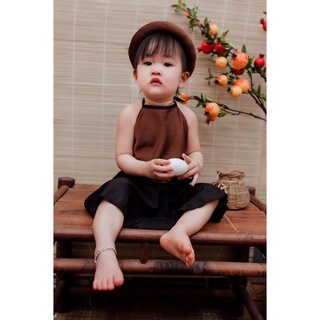 Yếm Lụa Đào Kèm Mấn 5 Màu Bé Gái