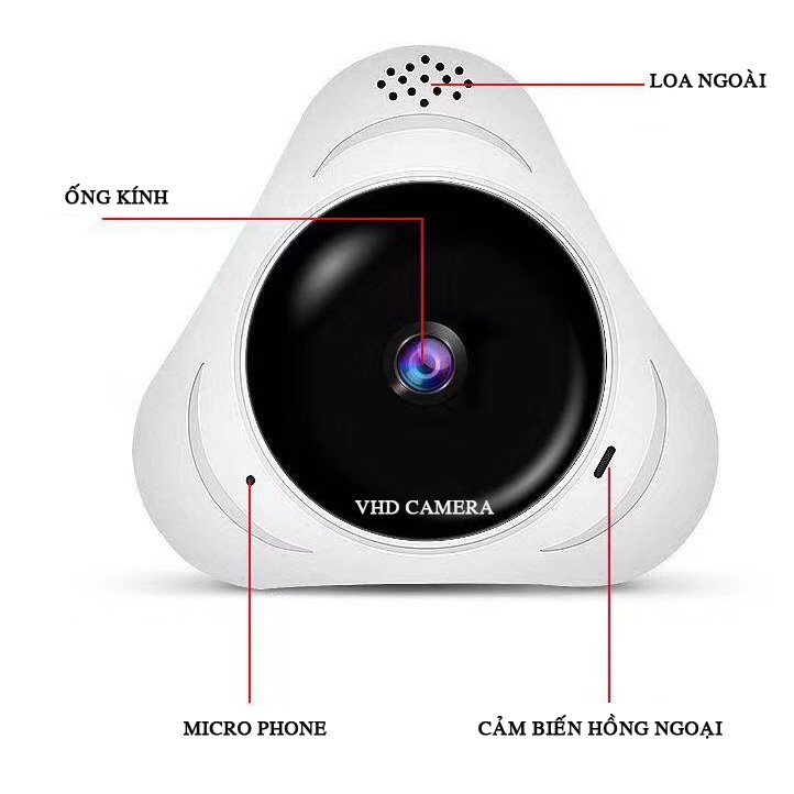 Camera giám sát 360 độ panorama 1 sản phẩm được 4 góc quay | BigBuy360 - bigbuy360.vn