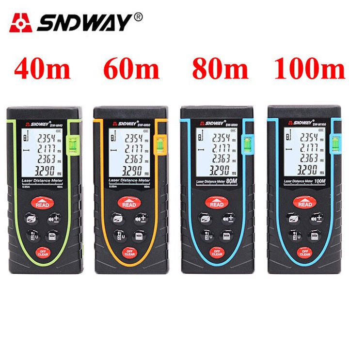 Thước đo khoảng cách bằng tia laser SNDWAY SW-M50/M60/M80/M100/M120 50m 60m 80m 100m 120m