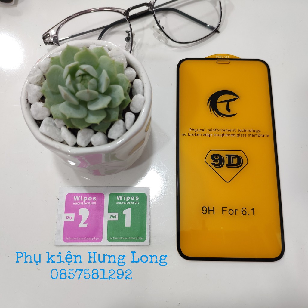 Kính Cường Lực 9D chữ T Iphone Full Màn Hình